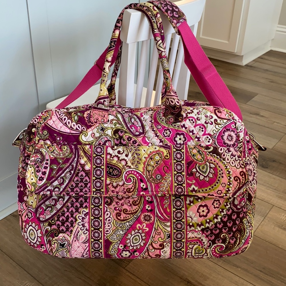 Vera Bradley Very Berry Paisley Weekender Bag